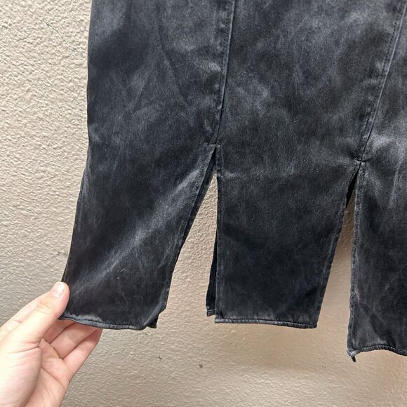 Doncaster DD Collection SZ 8 Black Western Skirt 100% Silk Y2k WhimsiGoth Grunge - Picture 4 of 9